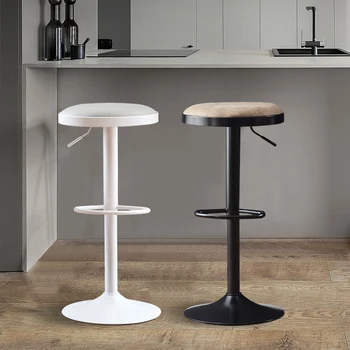 Ergonomik Ev Yüksek Mutfak Tabureleri İskandinav Tasarımcı Resepsiyon Yüksek Sandalye Mutfak Bar İçin Rahat Bancos De Bar Mobilyaları HY