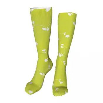 Sevimli çiçek yenilik Ayak Bileği Çorap Unisex Orta Buzağı Çorap Kalın örgü yumuşak rahat Çorap