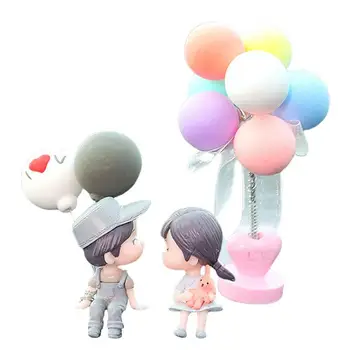 Çift Sevimli Süsler 2022 Yeni Araba dekorasyon balonu Süsleme Balon Süsleme Oto İç Dashboard Aksesuarları Çocuklar İçin