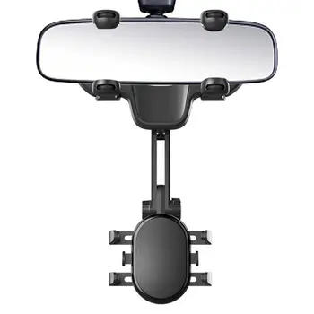 Dikiz Aynası Telefon Dağı Araba Geri Çekilebilir Eller serbest cep telefonu tutucu araç tutucu 360 Dönebilen telefon braketi araç tutucu Eas