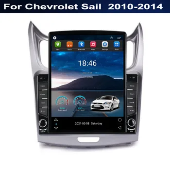 Tesla Tarzı 2Din Android 12 Araba Radyo Chevrolet Yelken 2010-2014 İçin Multimedya Video Oynatıcı GPS Stereo Carplay DSP Kamera RDS