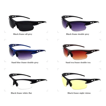 Açık Spor Bisiklet Gözlük Polarize Bisiklet Gözlük Erkekler Kadınlar Dağ Yolu MTB Bisiklet UV400 Güneş Gözlüğü Sürme Gözlük