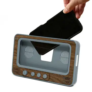 Cep telefon tutucu Vintage Tv tarzı Cep telefon standı Gerçekçi Retro Masaüstü Tutucu Evrensel Akıllı Telefonlar için