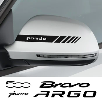 2 ADET Araba dikiz aynası Sticker Fiat 500 İçin ARGO BRAVO FREEMONT FİKİR LİNEA PANDA PUNTO SEİCENTO SİENA Aksesuarları Vinil Çıkartması