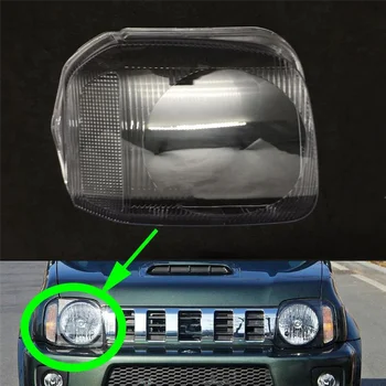 Araba far camı Suzuki Jimny 2006-2016 için Başkanı İşık Lambası Kapağı Araba ışıkları Cam Değiştirme Otomatik Kabuk, sol
