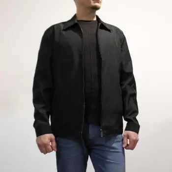 İlkbahar Sonbahar Erkek Moda kolej ceketi Kaliteli Katı Siyah Erkek Rüzgarlık Yüksek Kaliteli Marka Erkek Giyim Boyutu M-3XL