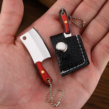 Mini Mutfak Bıçağı Unboxing Taşınabilir Küçük Bıçak şarap şişesi Açılış Kağıt Kesme EDC Sabit Bıçak Anahtarlık Bıçak