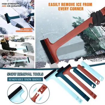Ayarlanabilir teleskopik Araba kar küreği silecek bıçak Cam Buz Kazıyıcı Çift uçlu Genişletilmiş kar Kazıyıcı Buz Çözücü accesso