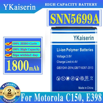 YKaiserin 1800mAh SNN5699A motorola pili Moto C150 E398 ROKR E1 ROKR E3 V810 Telefon Yüksek Kalite + Takip Numarası