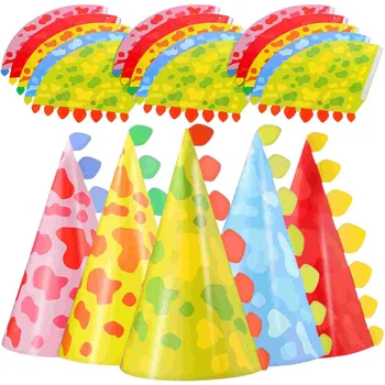 30 Adet kağıt Doğum günü şapka dinozor parti malzemeleri reçel dekorasyon çocuk çocuklar iyilik koni