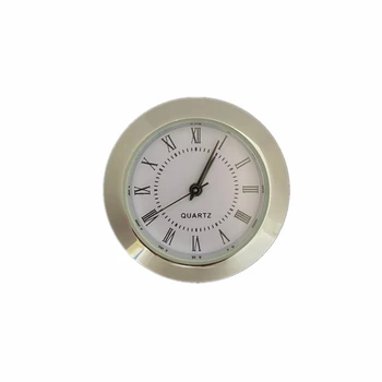 38MM Metal Yuvarlak Ekleme Saat Mekanizması Romen Rakamı DIY Saat Ekleme Dahili İzle Saat FİT-UP Zanaat Masa Saati