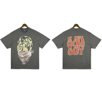 23SS Vintage Hellstar Stüdyoları Rodman T-Shirt Erkekler Kadınlar Yüksek Kalite Kısa Kollu Tee Üst Lil Peep