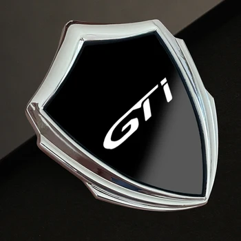 Araba Sticker 3D Tarzı Amblemi Araba Vücut Trim Sticker Çıkartma Rozeti Aksesuar İç Metal Araba Sticker Peugeot GTı İçin