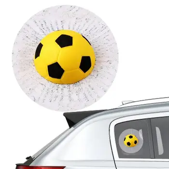 3D Simülasyon Topu Pencere Sticker Su Geçirmez Ve Dayanıklı Top Hits Araba Vücut Pencere Sticker Yaratıcı Tenis Çıkartmaları Araba İçin
