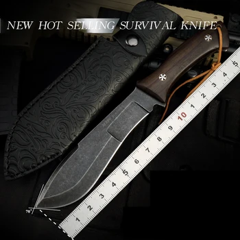 Yeni popüler e-ticaret modeli Lıumo m390 omurga entegre açık düz bıçak kendini savunma taşınabilir bıçak çok fonksiyonlu survi