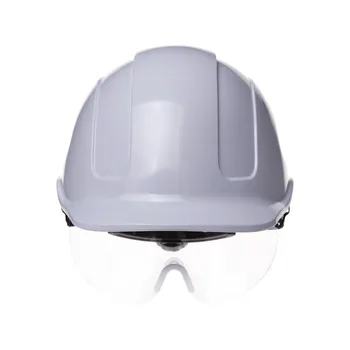 Arka Şantiye Mühendisliğinde Gece Floresan Şeritli NTC-3 ABS Gözlük Güvenlik Kaskı