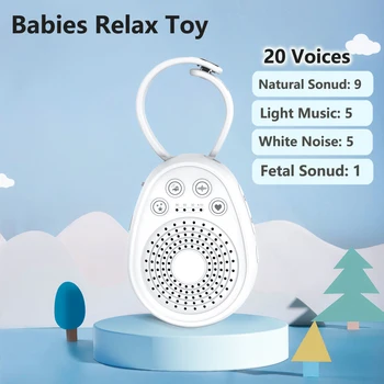 Bebek Beyaz Gürültü Makinesi Akıllı Müzik Ses Sensörü Bebekler Kötü Uyku Yardımcı Terapi Ses Monitör Jeneratör Bebekler için Relax Oyuncak