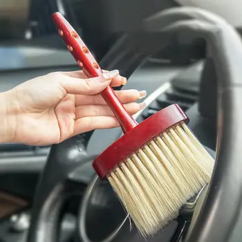 Temizleme Fırçası Hiçbir Saç Dökülme Ahşap Saplı çizilmez Esnek Temizlik Hafif Yumuşak Araba Detaylandırma Fırçası Otomobil