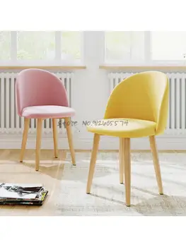 ıns sandalye modern minimalist masa tabure eğlence net kırmızı sırtlı sandalye kız yatak odası makyaj koltuğu iskandinav yemek sandalyesi