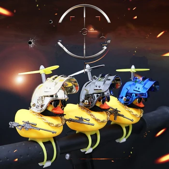 Araba iç dekorasyon sarı ördek kask bisiklet Motor aksesuarları ışıkları olmadan oto Araba aksesuarları ördek araba