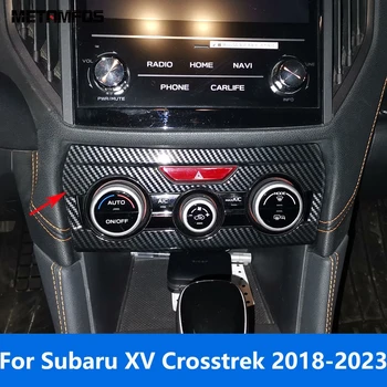 Klima Anahtarı Düğmesi Paneli Kapak Trim Subaru XV Crosstrek İçin 2018-2021 2022 2023 Karbon Fiber Aksesuarları Araba Styling