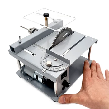 Küçük ve Mikro Çok fonksiyonlu Masa Testere PCB Küçük Masaüstü Kesme Makinası Dıy Modeli Ahşap Ev Mini Elektrikli Testere
