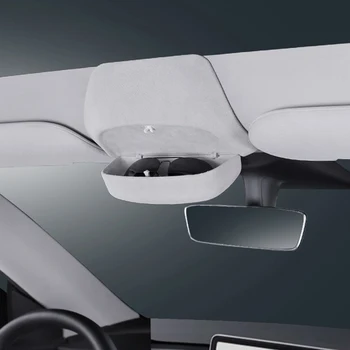 Araba Gözlük Durumda Özel Tesla Modeli Y Modeli 3 Organizatör Kutusu Oto İç Aksesuarları Güneş Gözlüğü saklama kutusu Araba Güneşlik