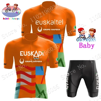 2023 Çocuk Bisiklet Forması Euskaltel Euskadi Takım Seti Erkek Kız Bisiklet Giyim Çocuk Yol Bisikleti Takım Elbise MTB Ropa Maillot