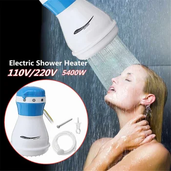 5400W Elektrikli ısıtıcılar Duş Başlığı İle Anında su ısıtıcı 110V / 220V Olmayan el koyma ısıtıcıları Elektrikli Su ısıtma banyo için