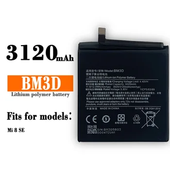 BM3D Son Orijinal 3020mAh Pil İçin Xiaomi mi mi 8 SE mi 8 SE mi 8SE Yüksek Kaliteli Telefon Yedek Dahili Piller + Ücretsiz Araç
