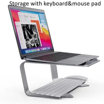 Taşınabilir dizüstü Standı Tutucu Soğutma Braketi Dizüstü Bilgisayar için Alüminyum Alaşımlı Yükseltme Boyun Koruma laptop aksesuarları