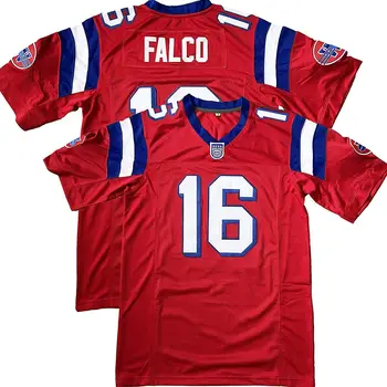 16 # Shane Falco Değiştirmeleri Film Dikişli Nefes Örgü Futbol Forması