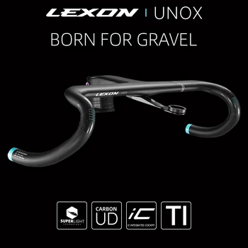 LEXON Karbon Yol Bisikleti Entegre Gidon 28.6 mm/31.8 mm Hafif Çakıl gidon Kök T1000 Yarış Bükülmüş Çubuk Bisiklet Aksesuarları