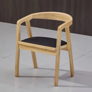 Ahşap tasarım sandalye Ofis Lüks Ergonomik salon sandalyesi Yemek Accent Taht Yatak Odası Silla Plegable mutfak mobilyası DC029