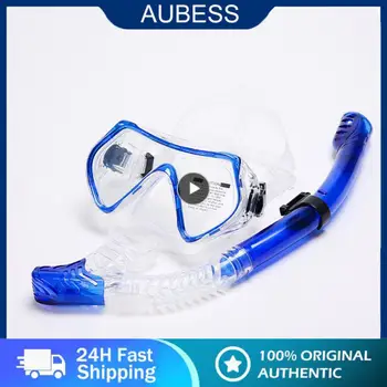 2021 YENİ Tüplü dalış maskesi Tam Yüz Sualtı Dalış Ekipmanları Kuru Tarzı Tüp Seti Anti-sis Gözlük Derin Dalış Gözlük