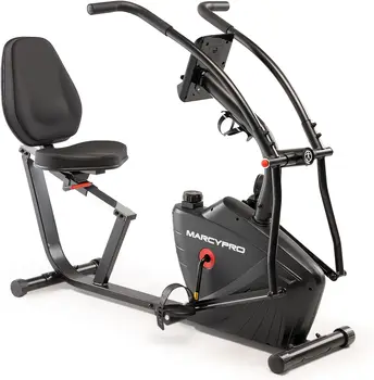 Çapraz Eğitim Yaslanmış Egzersiz Bisikleti Kol Egzersiz, Spor Ekipmanları Çalışmak için Ev Fitness, Siyah JX-7301 El tutucu