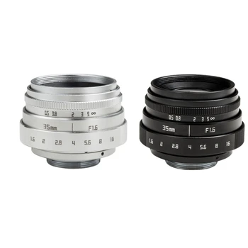 Geniş Diyafram Geniş Diyafram Manuel Kamera Lensi 35mm F1.6 Mini Lens İçin A6000 45BA
