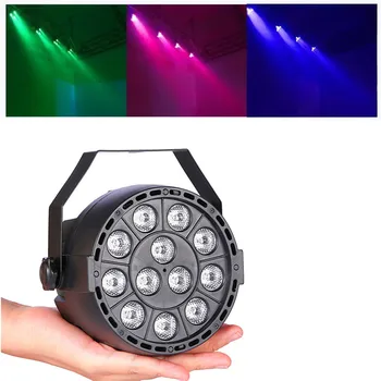 LED Par ışık 12x3W DJ parti ışığı RGBW disko etkisi sahne aydınlatma DMX performans balo sahne aydınlatma