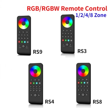 Iyi Fiyat 1/2/4/8 Bölge 2.4 G RF RGB / RGBW uzaktan kumanda anahtarı ayarı dokunmatik renkli tekerlek uzaktan Dimmer LED şerit ışıklar için