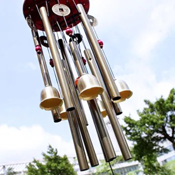 Dayanıklı Pratik Kullanışlı Rüzgar Ahenge Büyük Metal Borular Bells Ev Süsleme Açık / kapalı Tedarik Yard Aksesuarı