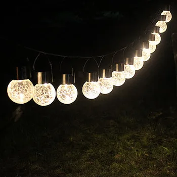 Led güneş LED ışık açık Festoon lamba bahçe güneş peri ışık dize su geçirmez noel bahçe dekorasyon açık