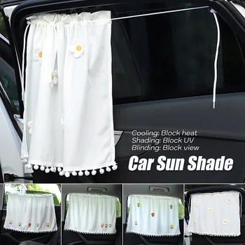 1 ADET Evrensel Araba Yan pencere şemsiyeleri UV Koruma Yan Pencere Perde Vantuz Pencere Kapağı Oto Dış Aksesuarları