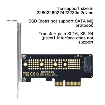 NVMe SSD ngff'ye PCIE X16 Adaptörü M Anahtar Arabirim Kartı Desteği PCI-e PCI Express 3.0 2230-2280 Boyutu M. 2 Mıe Adaptörü