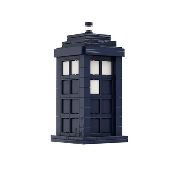 MOC Doctor Who Tardis Yapı Taşları Spatiotemporal Işınlanma Kapısı Tuğla Moc Filmler Zaman İçinde Oyuncaklar Çocuk Hediye için