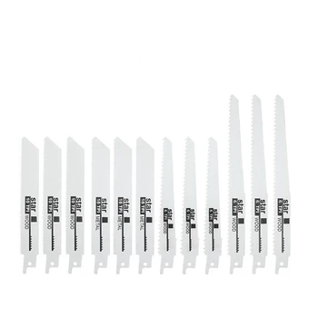 12 Adet Pistonlu Testere Bıçakları Çok Testere kesme bıçağı Ahşap Metal Ma-Kita De-Walt DIY Araçları