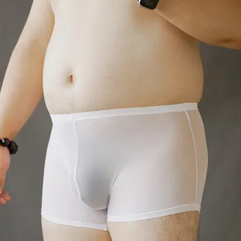Erkek nefes U Çıkıntı külot seksi iç çamaşırı Tombul büyük sizeshorts İç Çamaşırı See-through Moda yeni Külot