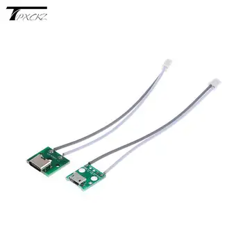TİP-C mikro USB DIP Adaptörü dişi konnektör B Tipi PCB Dönüştürücü Breadboard USB-01 anahtarlama paneli SMT Anne Koltuk Tel İle