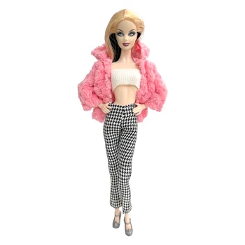 1 Takım Elbise İçin 1/6 BJD Blythe Doll Moda Ceket Pantolon Kıyafet Gömlek gündelik Giyim İçin barbie bebek Aksesuarları