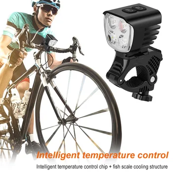 Su geçirmez Bisiklet Far 13 Modu USB Şarj Edilebilir 5 LED Ampuller ile Güç Banka Fonksiyonu Bisiklet Aksesuarları Gece Sürme için