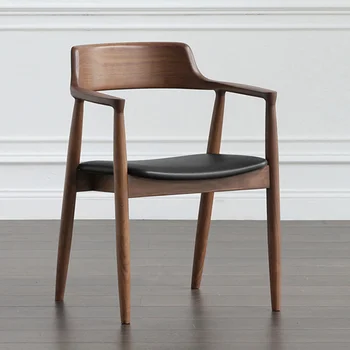 Yüksek Geri Minimalist Sandalyeler İskandinav Salonu Makyaj Modern Deri Yetişkin Armnest Sandalye Tasarım Ofis Sillasn Evler Mobilyaları